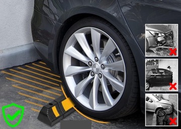 2 STRONG ограничителя парковочного колеса, резиновый сепаратор, бампер, 58 см