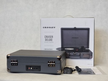 Проигрыватель Crosley Cruiser Deluxe с адаптером для виниловых пластинок Bluetooth