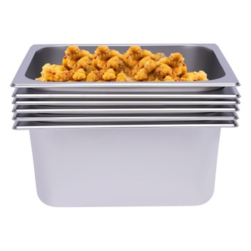 6 тарелок из нержавеющей стали 33*26*15 см.