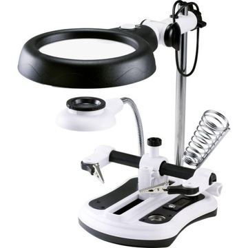 Lupa z oświetleniem LED TOOLCRAFT WLL-108 do 10x