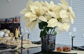 ДЕКОР диаметр цветочного горшка Цветные черные полосы 12 см.