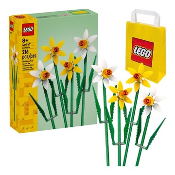 LEGO Kwiaty - Żonkile (40747) + Torba Prezentowa LEGO