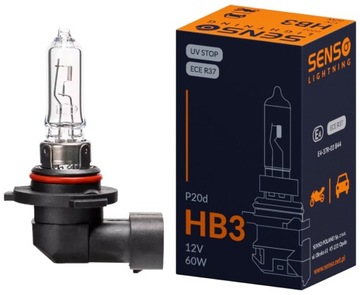 ЛАМПА SENSO HB3 12 В 60 Вт P20d E4 СЕРТИФИКАЦИЯ