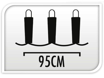 Girlanda Lampki OGRODOWE Na baterie 20 lampek LED BIAŁE CIEPŁE - 95 cm