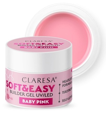 CLARESA SOFT & EASY СТРОИТЕЛЬНЫЙ ГЕЛЬ С ТИКСОТРОПНЫМ ЦВЕТОМ НА ВЫБОР 12 г