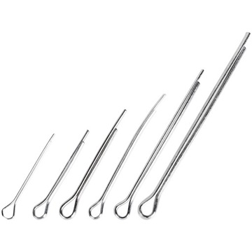 Komplet Zestaw Zawleczek Zawleczki Proste Rozginane 1.5 - 4mm 555 sztuk