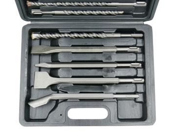 НАБОР СВЕРЛ И ДОЛОТО SDS+ СВЕРЛА ПО БЕТОНУ, 17 ЭЛЕМЕНТОВ