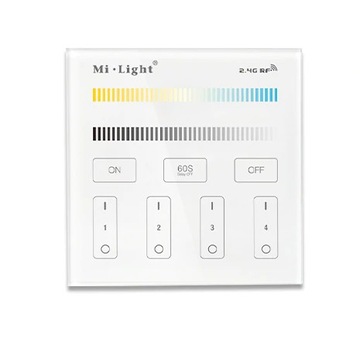PILOT PANEL NAŚCIENNY MILIGHT B2 LED 4 STREFOWY