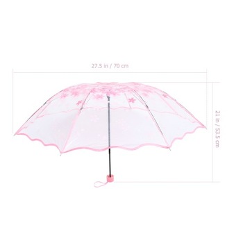 ПРОЗРАЧНЫЙ СКЛАДНОЙ ЗОНТ