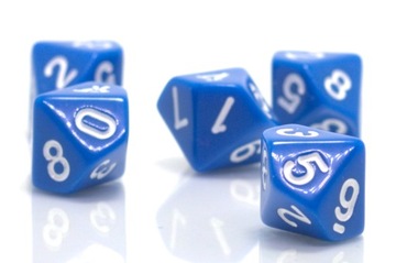 KOSTKA RPG KOŚĆ DZIESIĘCIOŚCIENNA K10 NIEBIESKA