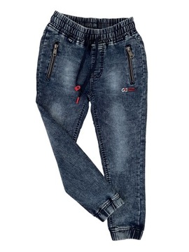 SPODNIE JEANS chłopięce jogger (cz) rozm. 146/152 (12)