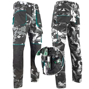 Spodnie robocze CAMO moro COLONEL rozm. XXL / 58