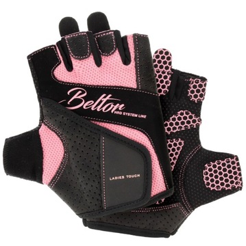 ЖЕНСКИЕ ТРЕНИРОВОЧНЫЕ ПЕРЧАТКИ BELTOR TOUCH FITNESS ENERCISES РОЗОВЫЕ M