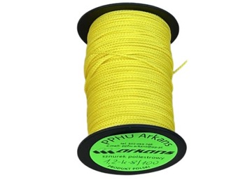 sznurek do rolet rzymskich 1,2/50 żółty