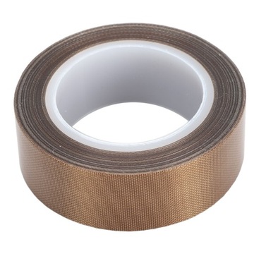 TAŚMA TEFLONOWA Z KLEJEM PTFE DO ZGRZEWAREK SAMOPRZYLEPNA OCHRONNA 20mm 10m