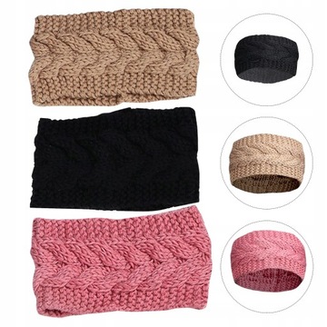 3 шт., зимняя теплая повязка на голову, широкая n