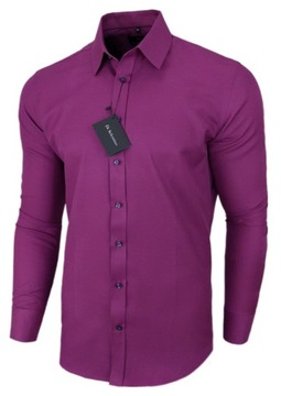 Koszula męska Di Selentino Purple CLASSIC FIT 100% Bawełna 45 / XXL