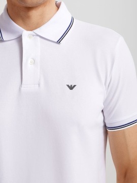 EMPORIO ARMANI markowa koszulka POLO męska WHITE M