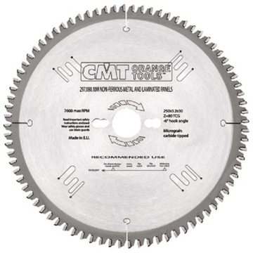Tarcza do aluminium CMT 296.190.40M 190x30 mm