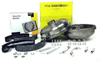 BĘBNY HAMULCOWE + SZCZĘKI SPRĘŻYNKI OPEL CORSA C