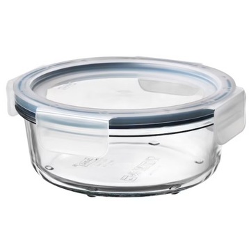 IKEA 365 POJEMNIK+POKRYWKA okrąg szkło/plast 400ml