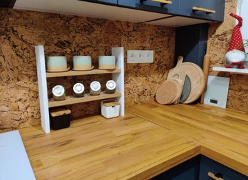 Полка столешница, кухонная полка, дуб белый/вотан