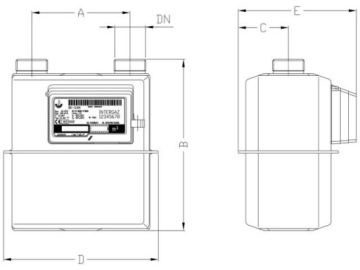 СЧЕТЧИК ГАЗА ИНТЕРГАЗ БК-Г4 ИНТЕРГАЗ