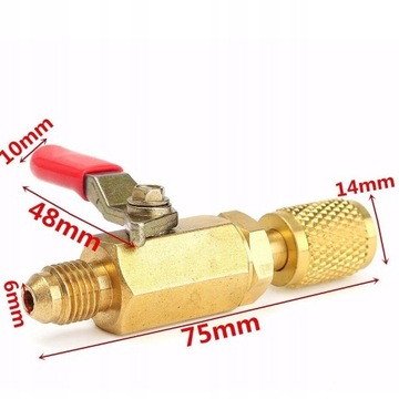 3 R410A R134A Запорные шаровые краны для шлангов