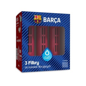 3 filtry do butelki Dafi FC Barcelona Bordowy