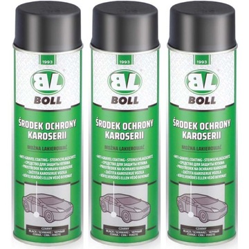 BOLL KONSERWACJA KAROSERII BARANEK CZARNY SPRAY x3