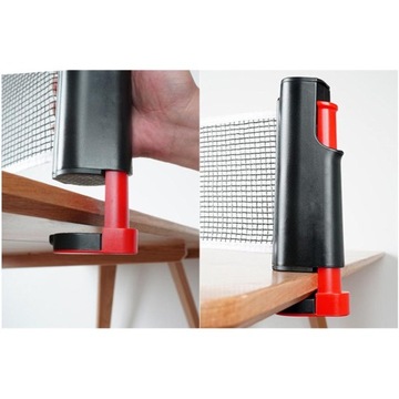 Выдвижная сетка для настольного тенниса Stable Pong, черная