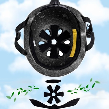 ДЕТСКИЙ ВЕЛОСИПЕДНЫЙ ШЛЕМ, РОЛИКОВЫЕ КОНЬКИ, РЕГУЛИРУЕМЫЕ С ВЕНТИЛЯЦИЕЙ, ЛЕГКИЕ 51-54 СМ