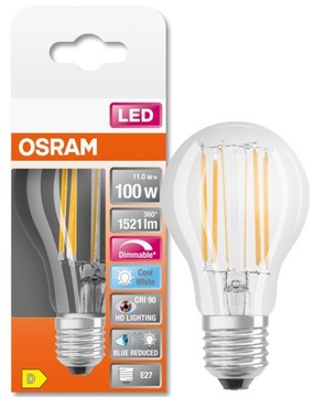OSRAM żarówka LED 11W = 100W 4000K DIM 1521lm