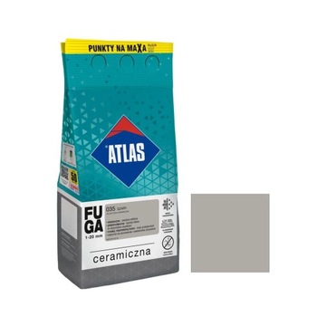 ATLAS Fuga Ceramiczna 1-20mm SZARY 035 2kg
