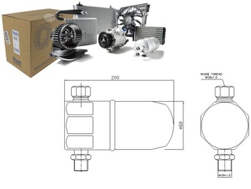 КОНДИЦИОНЕР-ОСУШИТЕЛЬ AUDI A 6/S 6 97- 2.8 I V6