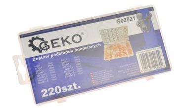 Набор из 220 медных шайб GEKO G02821.