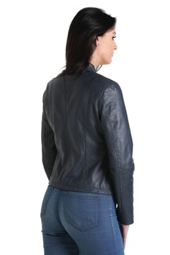 кожаная женская куртка DAVID RYAN - MIA - синяя - S