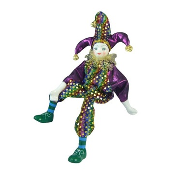 Lalka Harlequin Antyczna lalka Ozdoby na Halloween
