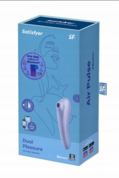 Вибратор Satisfyer Dual Pleasure с приложением (фиолетовый)