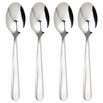 ŁYŻECZKA DO HERBATY STAL NIERDZEWNA POŁYSK ,4 szt stal 14 cm IKEA MARTORP