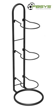 СТОЙКА ДЛЯ ШАРОВ на 3 шт. – футбольный мяч, сетка, корзина – металл