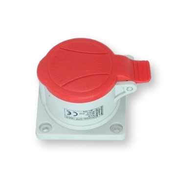 Gniazdo tablicowe 32A 5P GTP czerwone 32/5 921835
