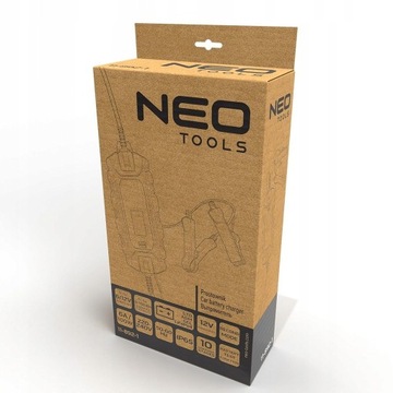 АВТОМАТИЧЕСКИЙ ВЫПРЯМИТЕЛЬ 6А/100ВТ, 3-150Ач ДЛЯ AGM/ГЕЛЯ 11-892-1 NEO Tools