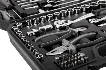 NEO Tools M4K Набор гаражных инструментов, 90 шт. Торцевые ключи Чемодан