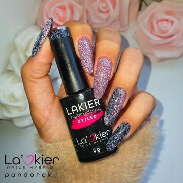 Гибридный лак для ногтей FLASH с эффектом глиттера