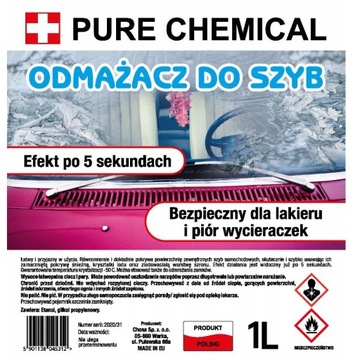 РАЗМОРАЖИВАТЕЛЬ ОКОН -40°C БУТЫЛКА 1лx5 С РАСПЫЛИТЕЛЕМ 5x1000мл Pure Chemical