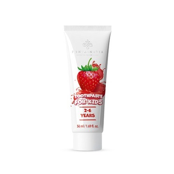 FM FONTAINAVIE Pasta do zębów dla dzieci o smaku truskawkowym STRAWBERRY -