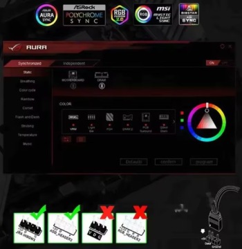 Контроллер скорости 9 x PWM ARGB контроллер для вентиляторов + пульт дистанционного управления