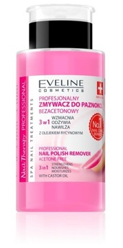 EVELINE Profesjonalny zmywacz do paznokci bezacetonowy 3w1 190ml