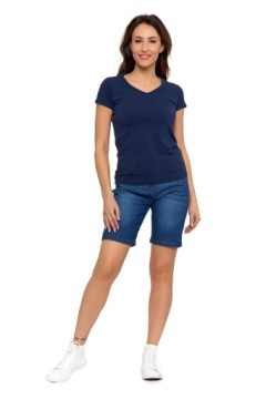 ЖЕНСКАЯ ФУТБОЛКА, ХЛОПКОВАЯ ФУТБОЛКА С КОРОТКИМ РУКАВОМ, V-ОБРАЗНЫМ ВЫРЕЗОМ MORAJ R.L BASIC